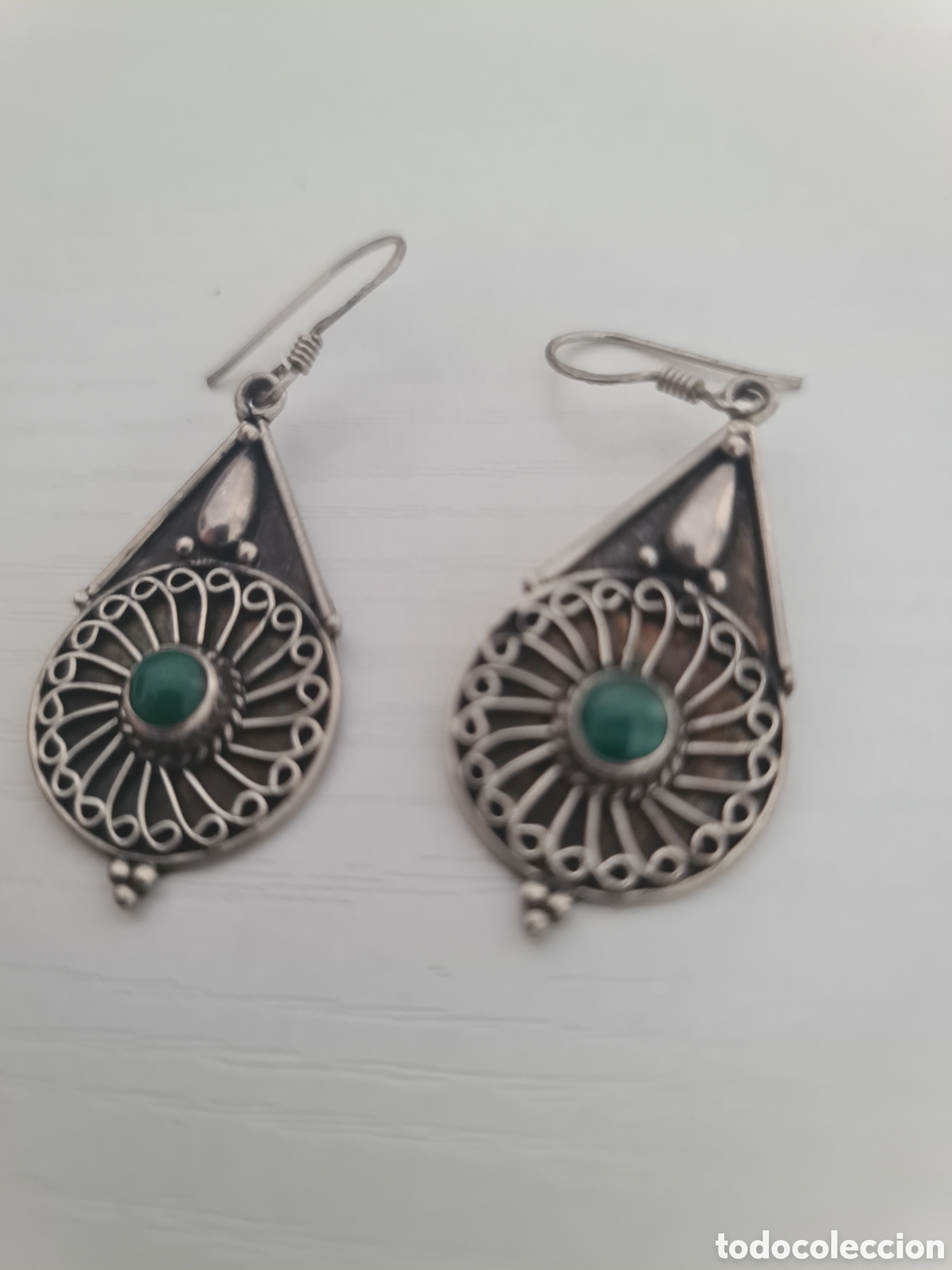 Joyeria: #1072 pendientes boho-chic plata 925 plata de ley - Foto 2