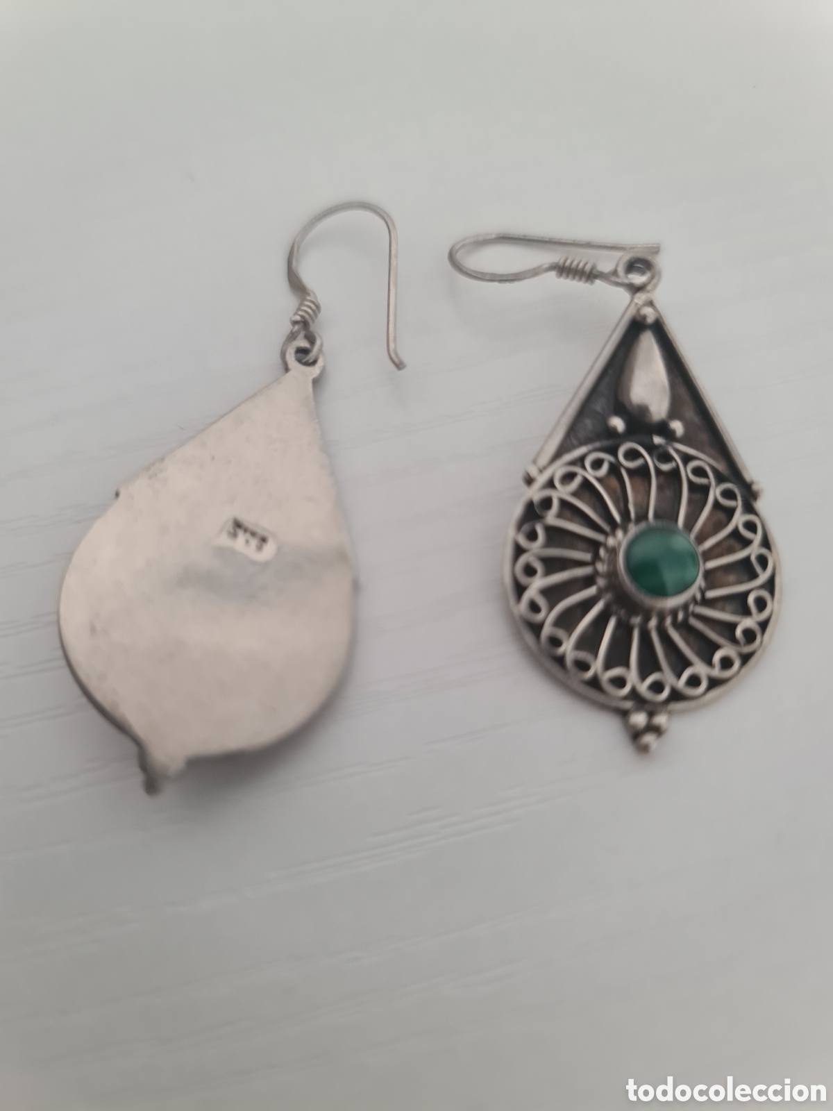 Joyeria: #1072 pendientes boho-chic plata 925 plata de ley - Foto 3