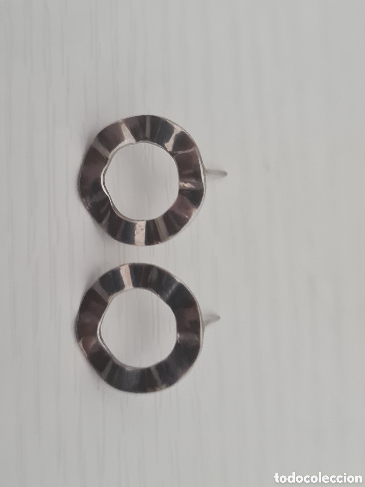 Joyeria: #1086 pendiente plata de ley 925 circulo - Foto 4