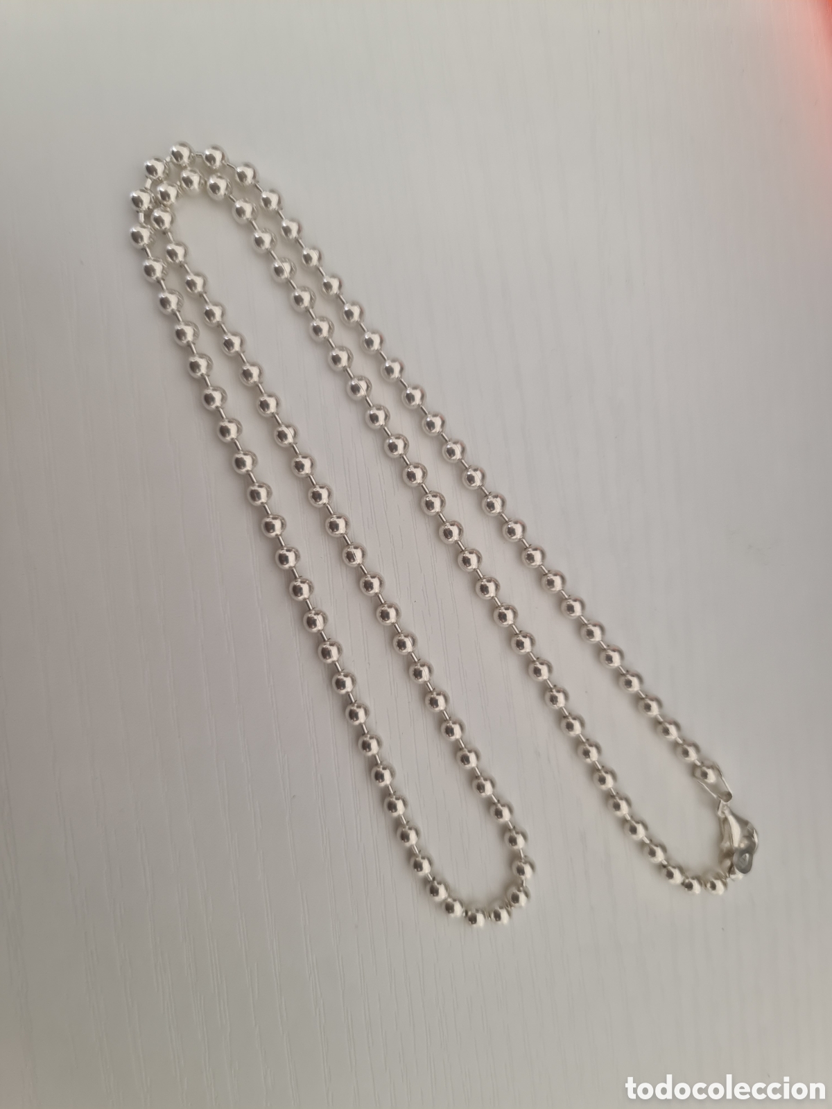 Joyeria: #1088 cadena gargantilla de plata de ley 925 bolas - Foto 1