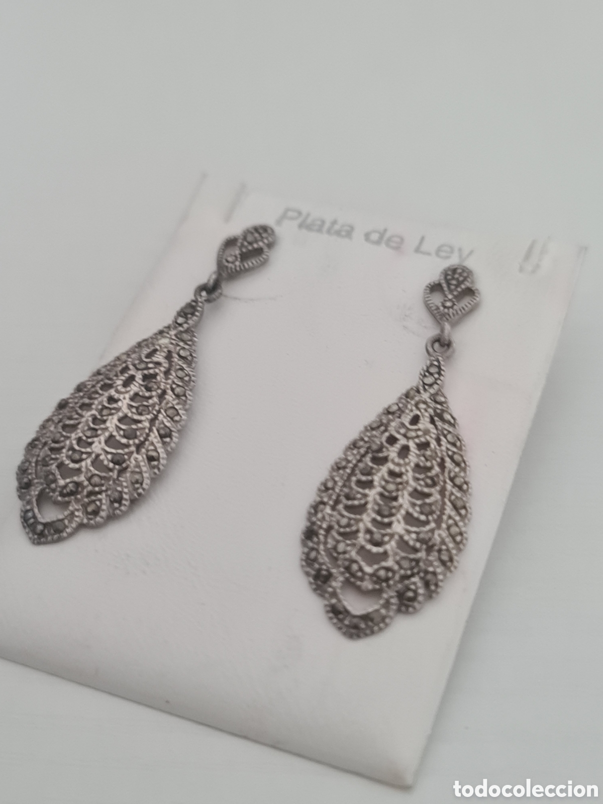 Joyeria: #1093 pendientes plata de 925 lagrima - Foto 2