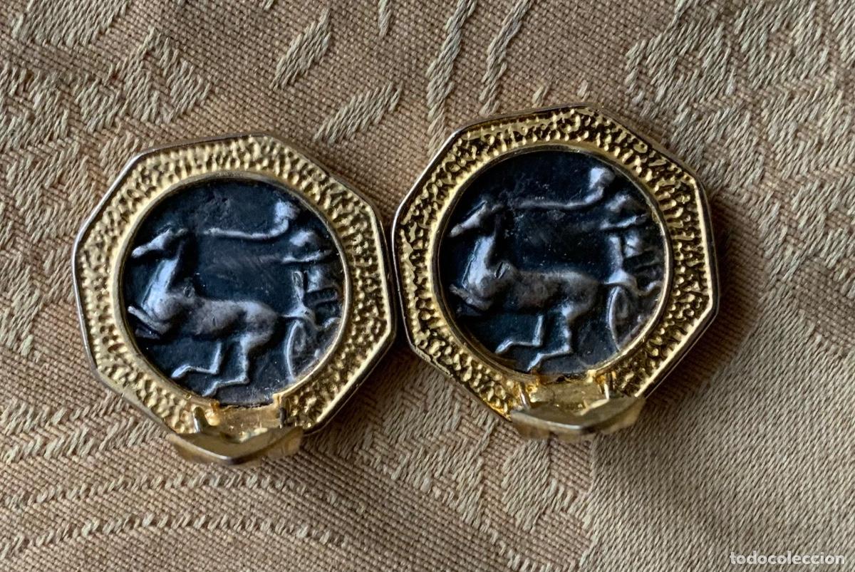 Joyeria: PENDIENTES VINTAGE MONEDA - Foto 3