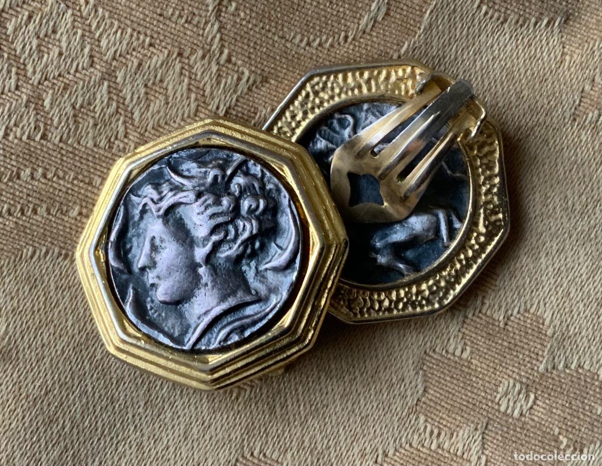 Joyeria: PENDIENTES VINTAGE MONEDA - Foto 5