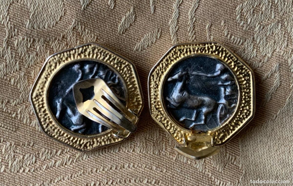 Joyeria: PENDIENTES VINTAGE MONEDA - Foto 7
