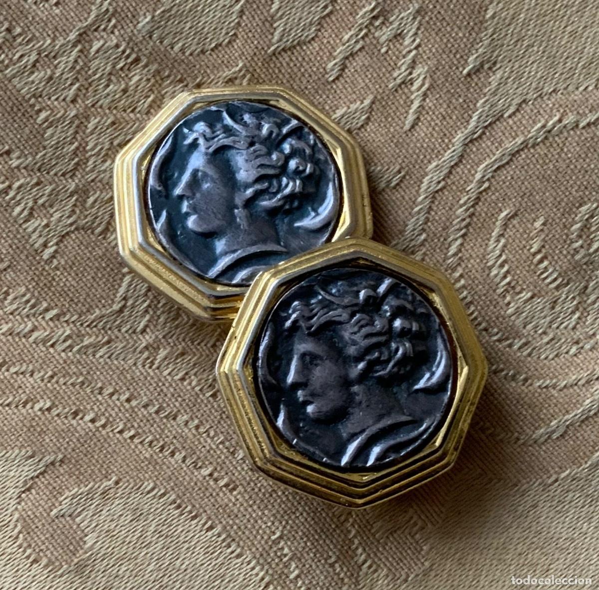 Joyeria: PENDIENTES VINTAGE MONEDA - Foto 8