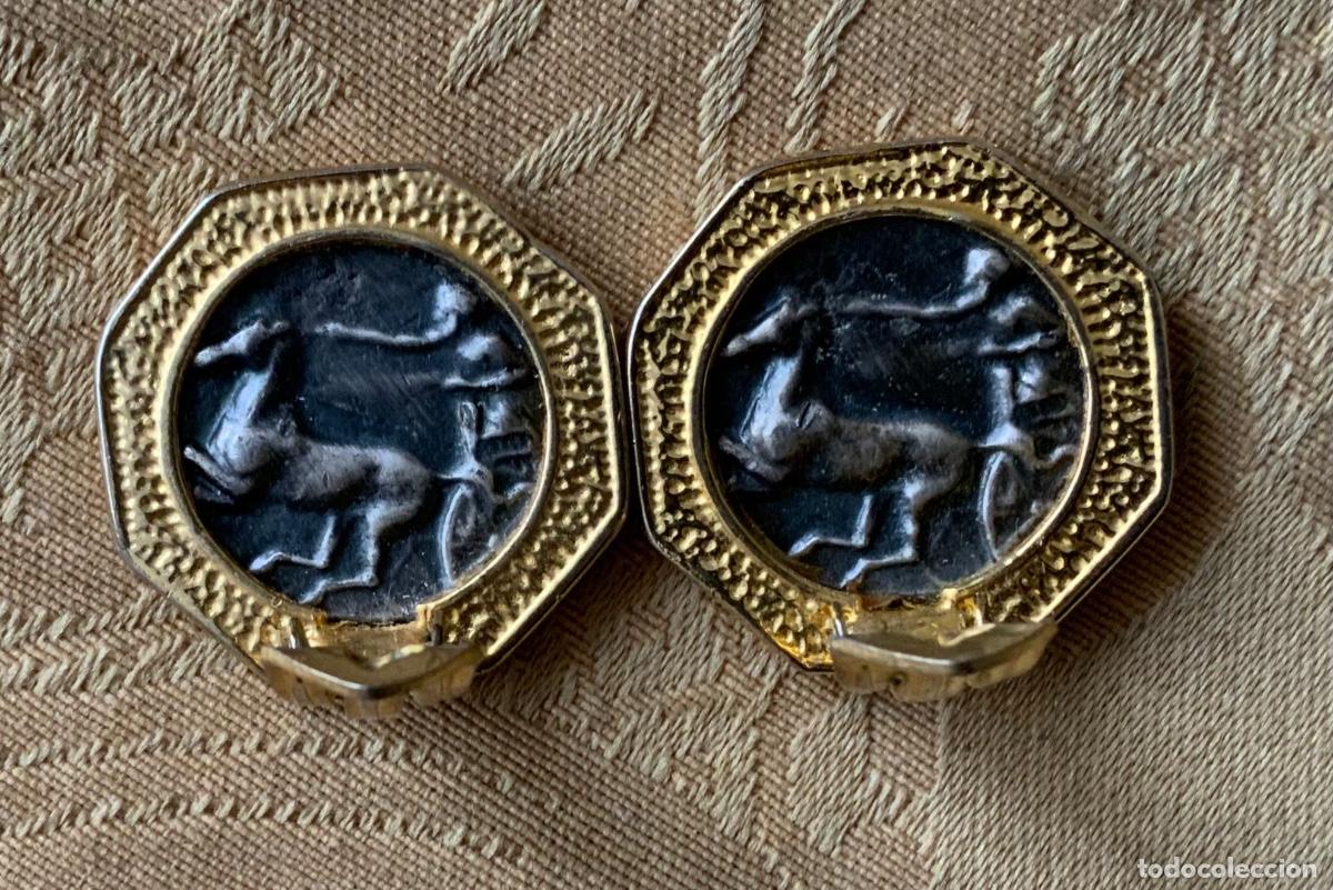 Joyeria: PENDIENTES VINTAGE MONEDA - Foto 9