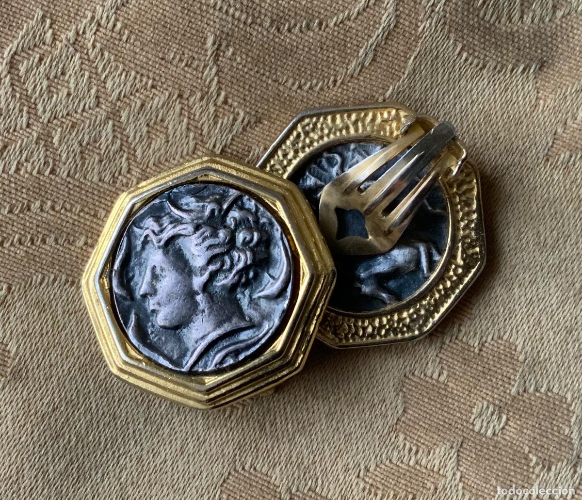 Joyeria: PENDIENTES VINTAGE MONEDA - Foto 12