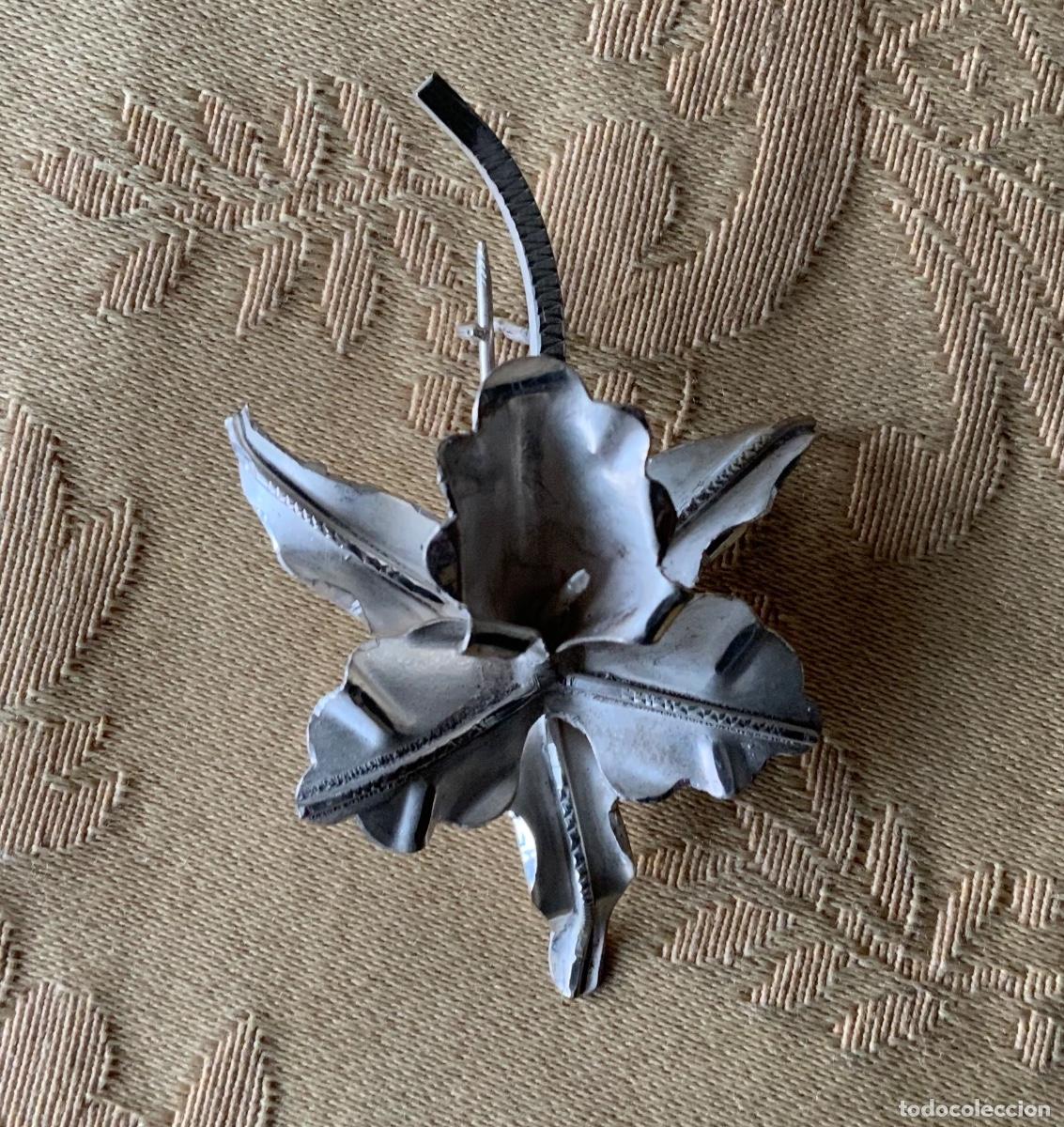Joyeria: ANTIGUO BROCHE DE PLATA, FLOR, ORQU&Iacute;DEA - Foto 3
