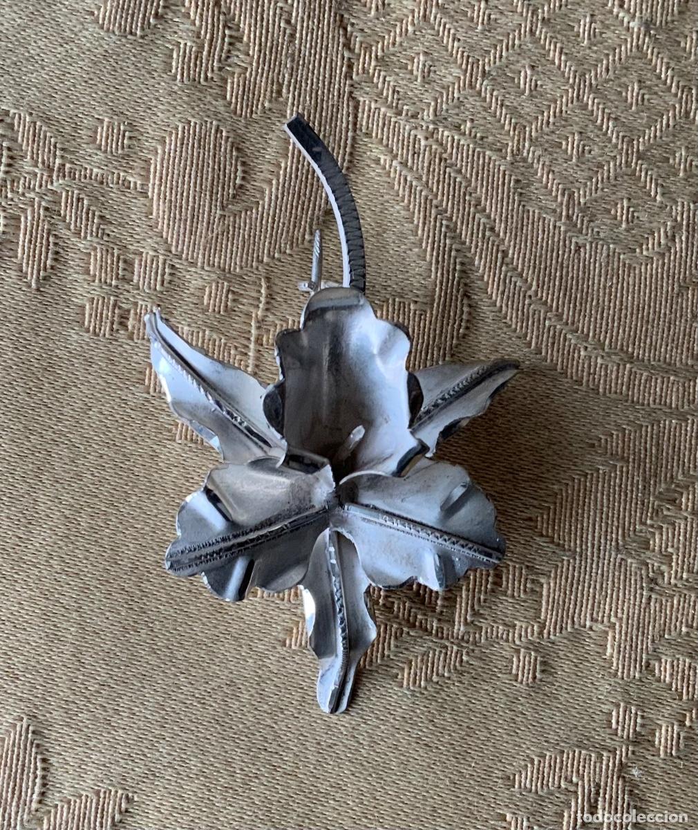 Joyeria: ANTIGUO BROCHE DE PLATA, FLOR, ORQU&Iacute;DEA - Foto 4
