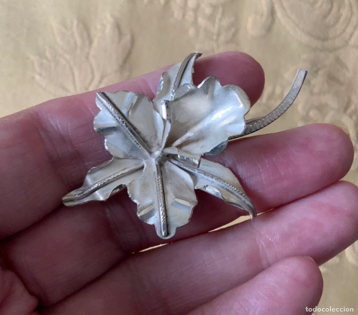 Joyeria: ANTIGUO BROCHE DE PLATA, FLOR, ORQU&Iacute;DEA - Foto 10