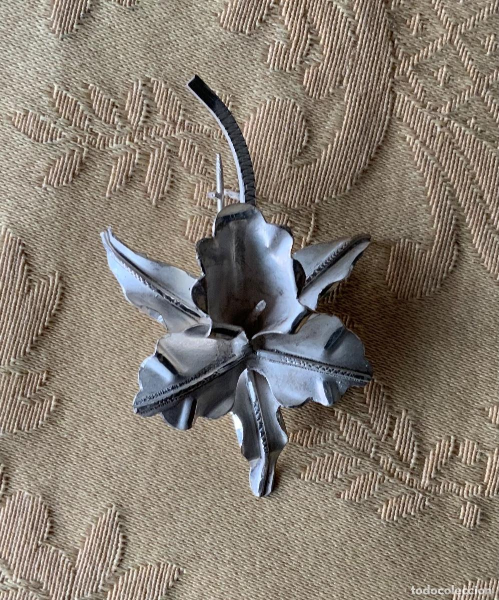 Joyeria: ANTIGUO BROCHE DE PLATA, FLOR, ORQU&Iacute;DEA - Foto 12