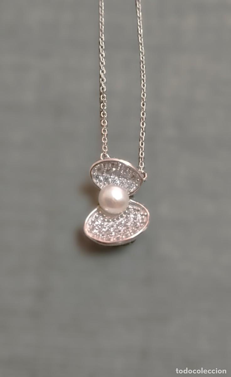 Joyeria: Gargantilla de ostra y perla, Plata - Foto 2