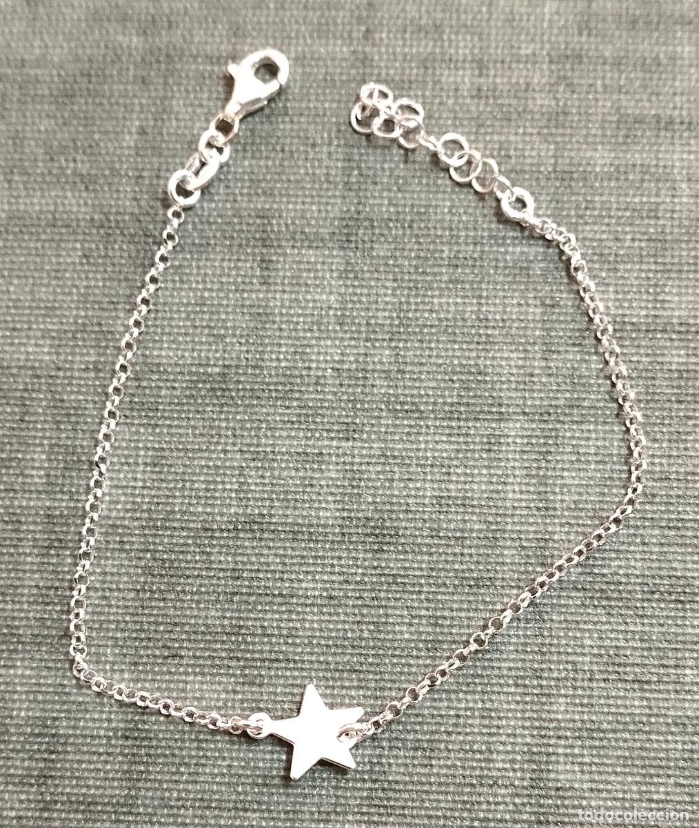 Joyeria: Pulsera estrella Plata Ley, 19cm - Foto 2