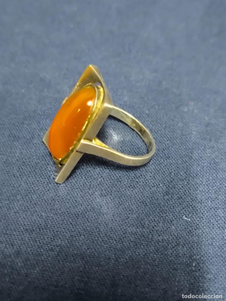 Joyeria: ANILLO DE PLATA Y AMBAR - Foto 2