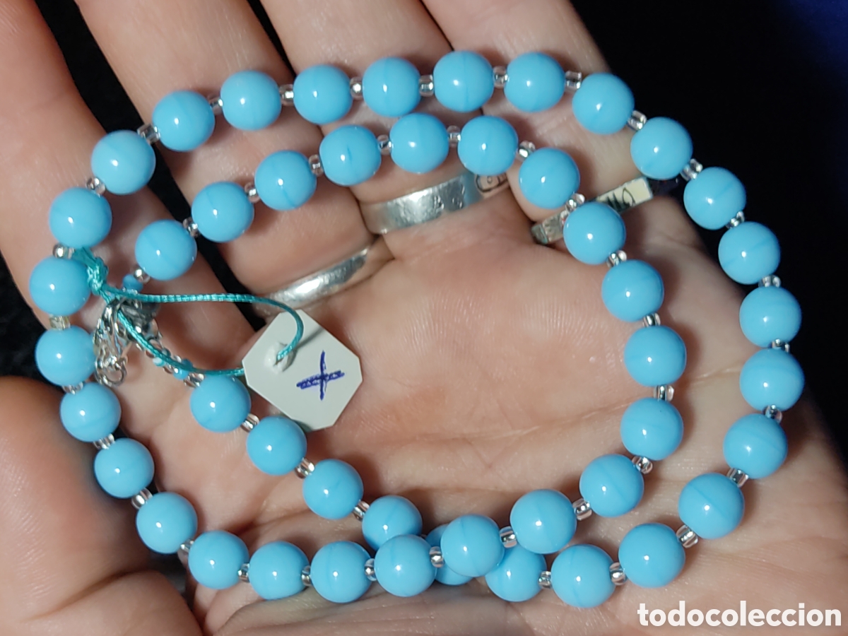 Joyeria: Collar de cristal de Murano azul celeste. *X* - Foto 4