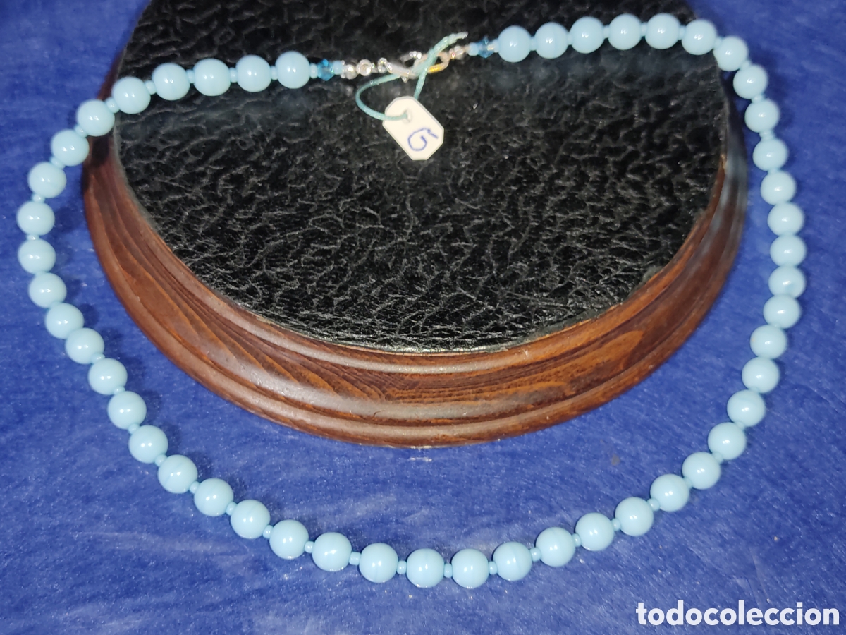 Joyeria: Collar de cristal de Murano azul celeste. *G* - Foto 2