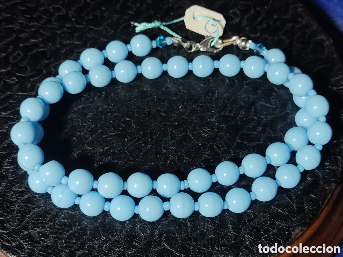 Joyeria: Collar de cristal de Murano azul celeste. *G* - Foto 4