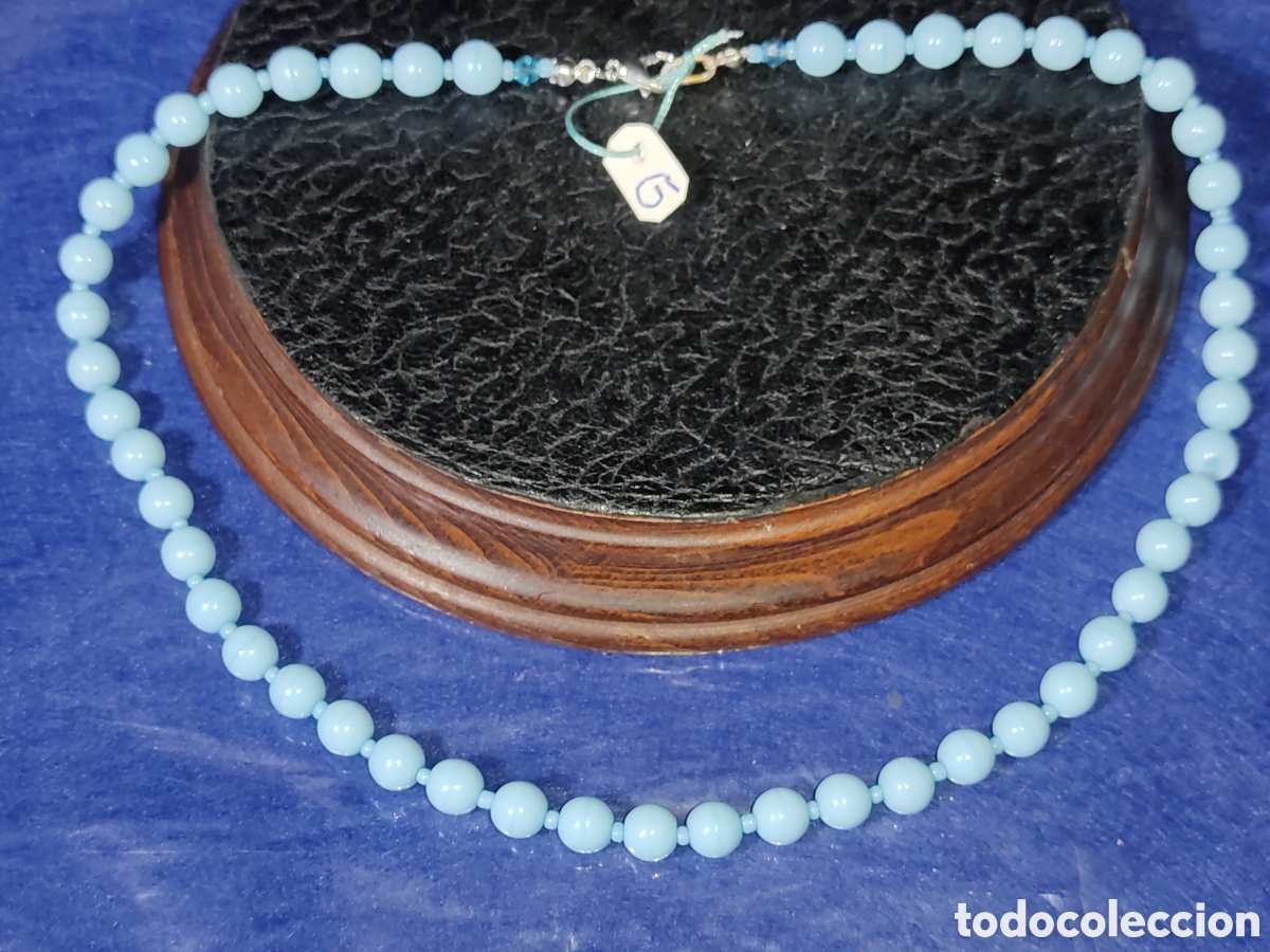 Joyeria: Collar de cristal de Murano azul celeste. *G* - Foto 1