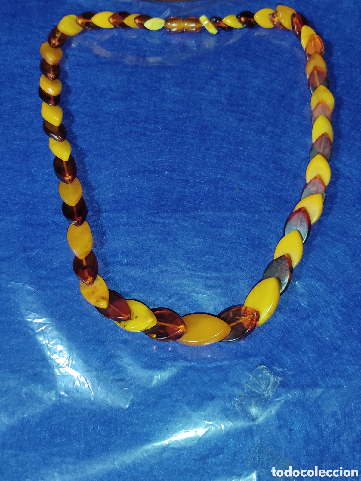 Joyeria: Collar original de &aacute;mbar del baltico.Vintage. - Foto 1