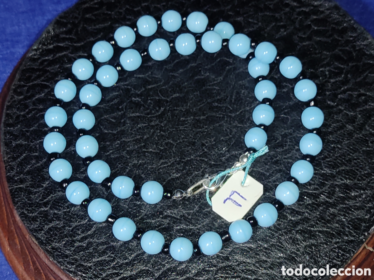 Joyeria: Collar de cristal de Murano azul celeste. *LL* - Foto 4