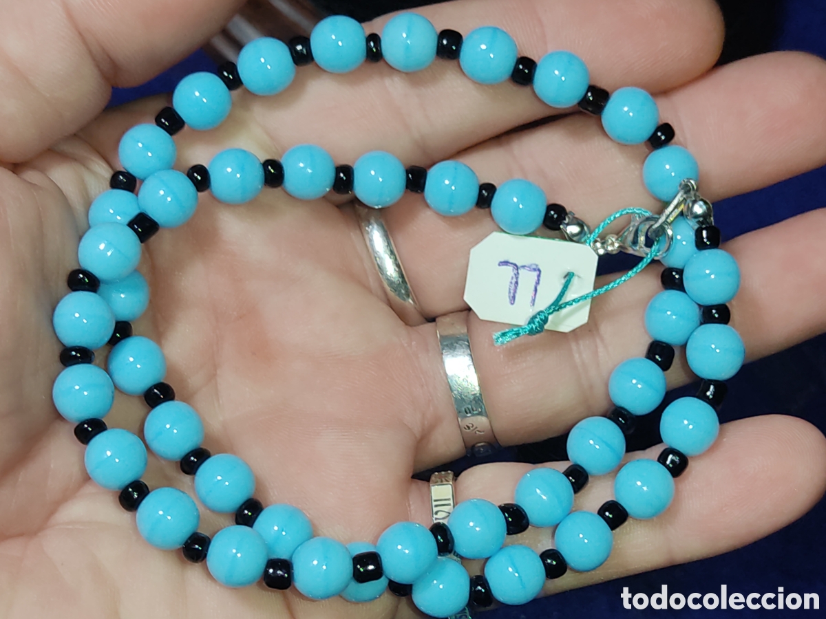Joyeria: Collar de cristal de Murano azul celeste. *LL* - Foto 5