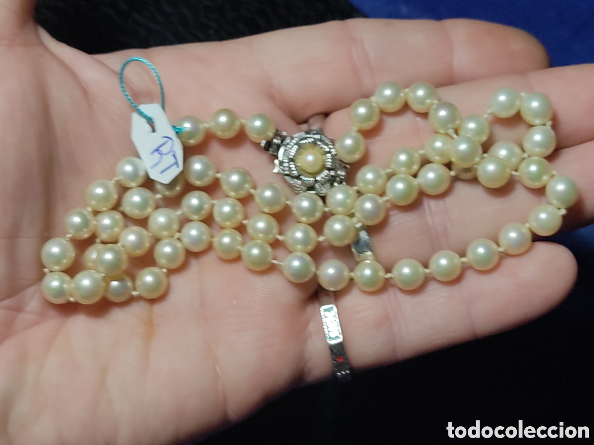 Joyeria: Collar de perlas cultivadas.Vintage. *RT* - Foto 6