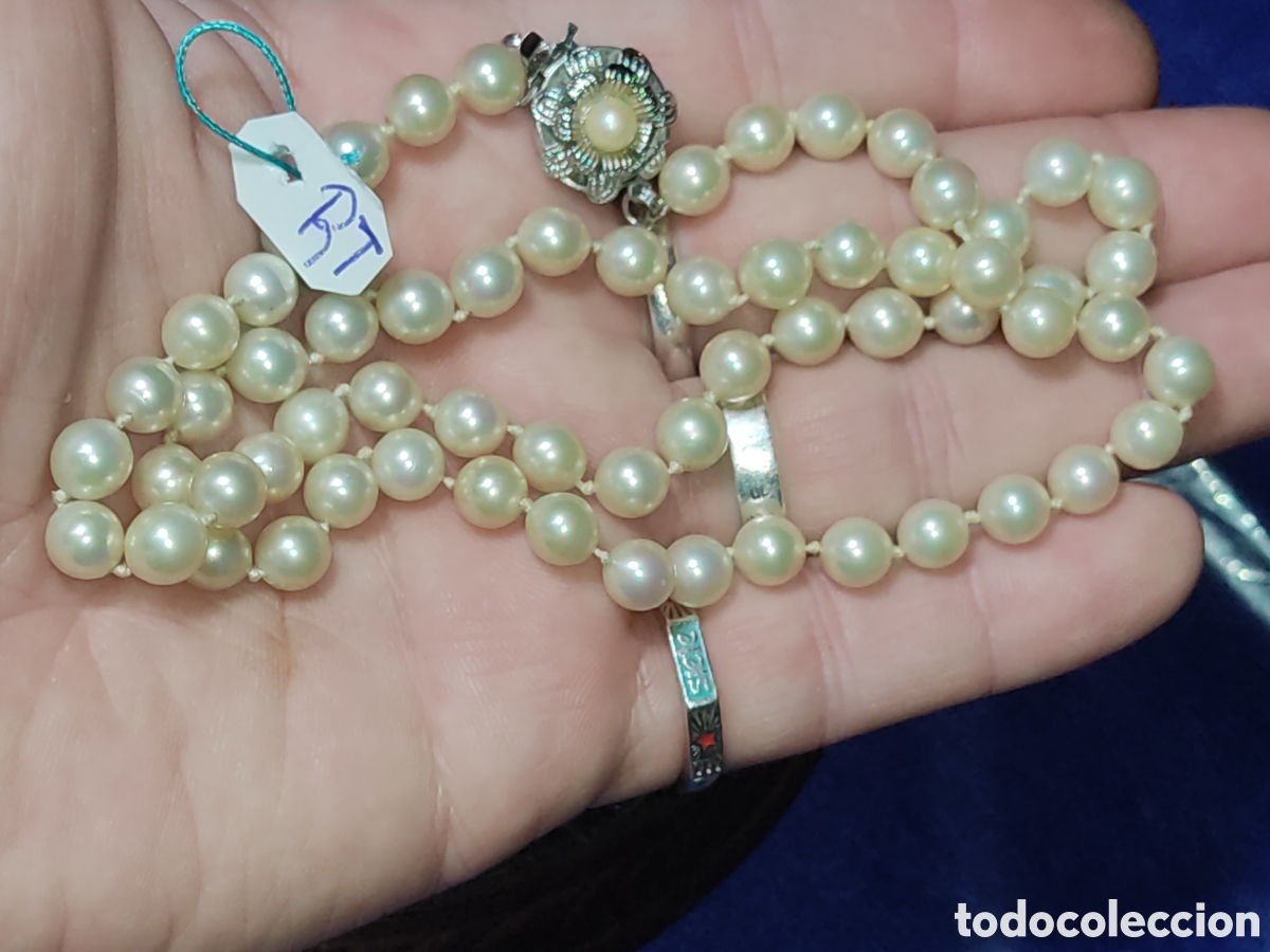 Joyeria: Collar de perlas cultivadas.Vintage. *RT* - Foto 7