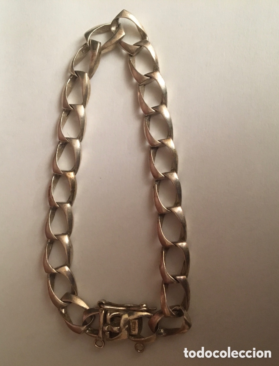 Joyeria: Pulsera vintage plata caballero 925. - Foto 1