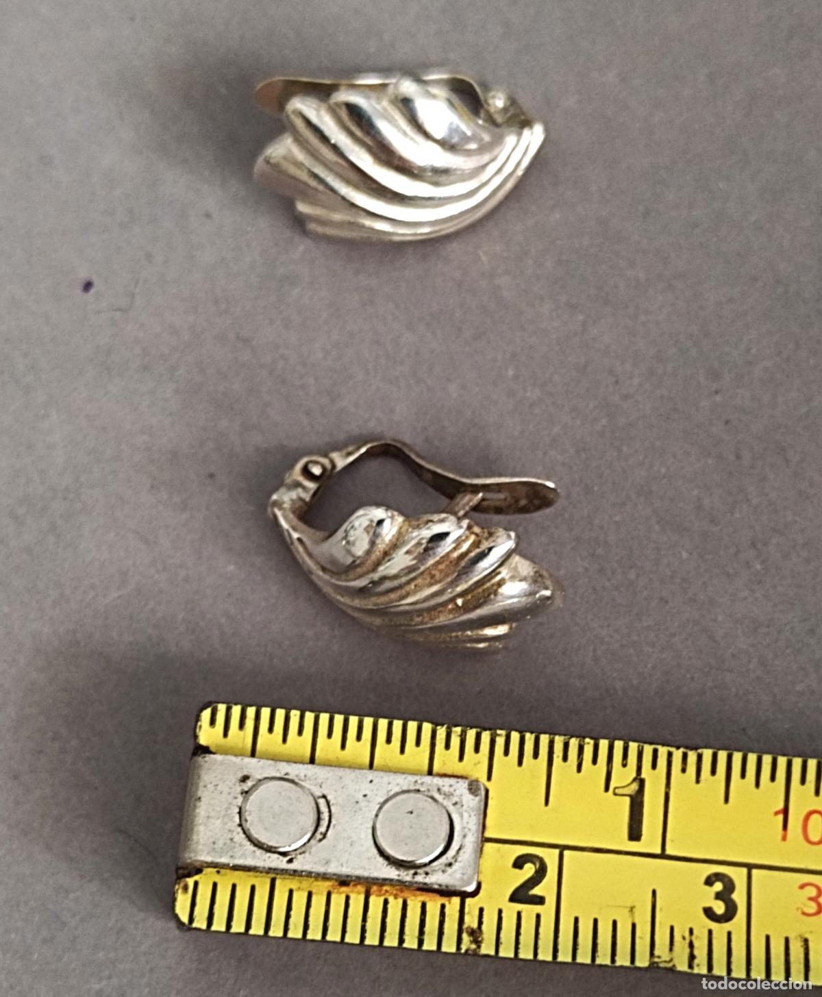 Joyeria: Pendientes de plata de ley, cierre de pala catal&aacute;n. - Foto 3
