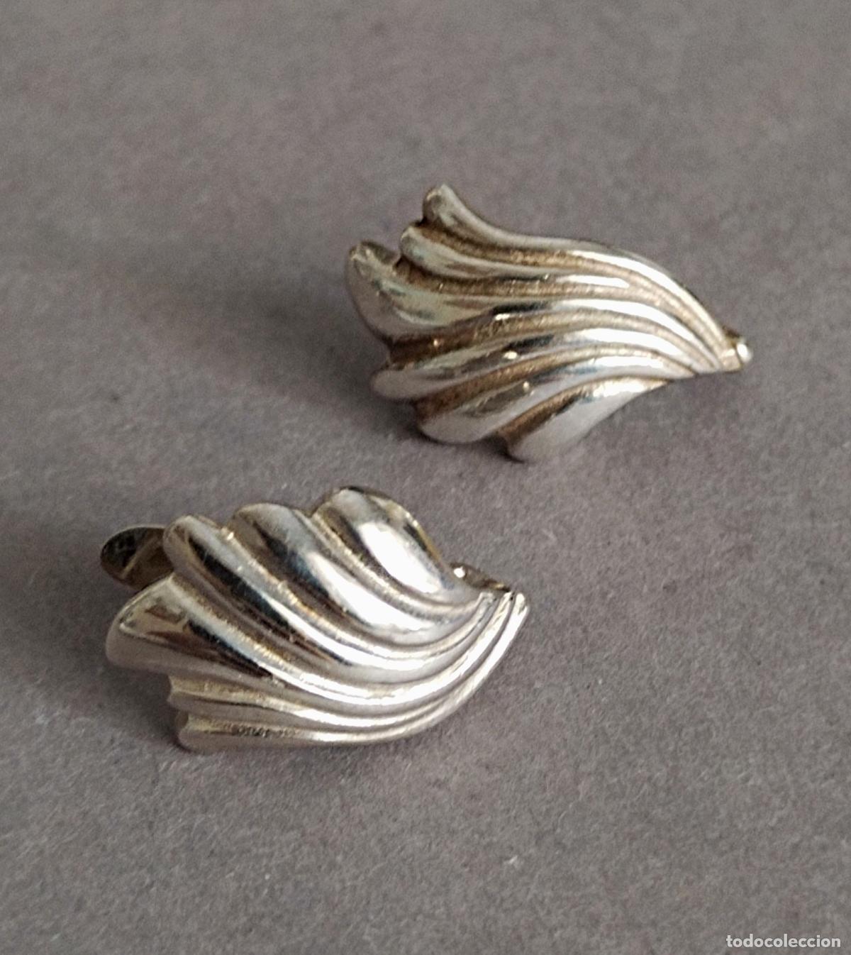 Joyeria: Pendientes de plata de ley, cierre de pala catal&aacute;n. - Foto 4