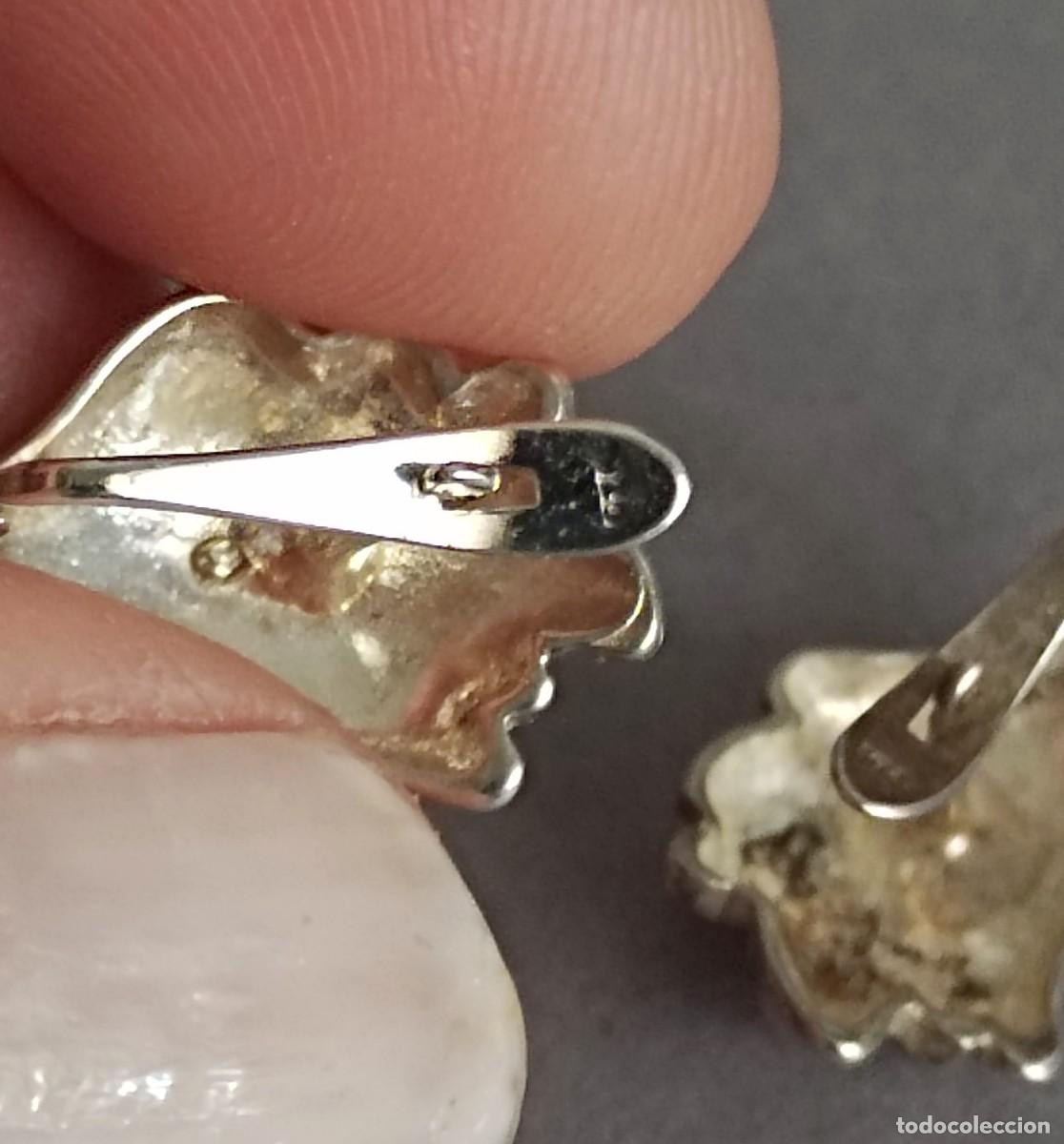 Joyeria: Pendientes de plata de ley, cierre de pala catal&aacute;n. - Foto 6
