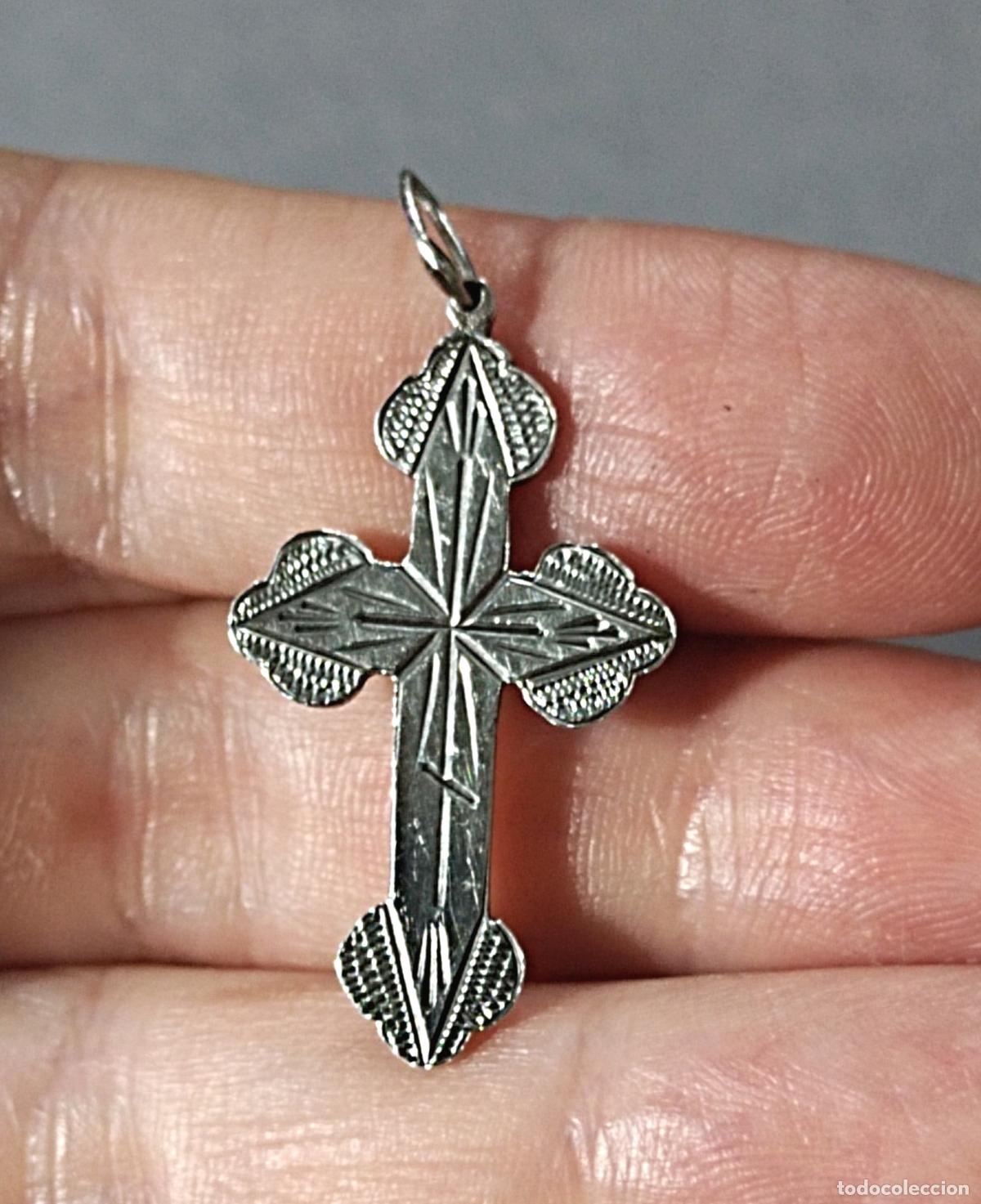 Joyeria: Colgante, cruz de plata de ley. - Foto 3