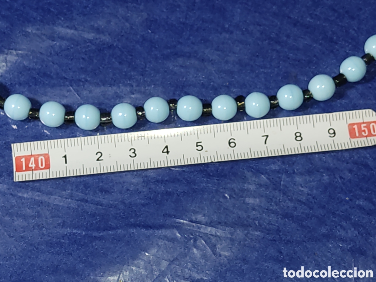 Joyeria: Collar de cristal de Murano azul celeste.*E* - Foto 3