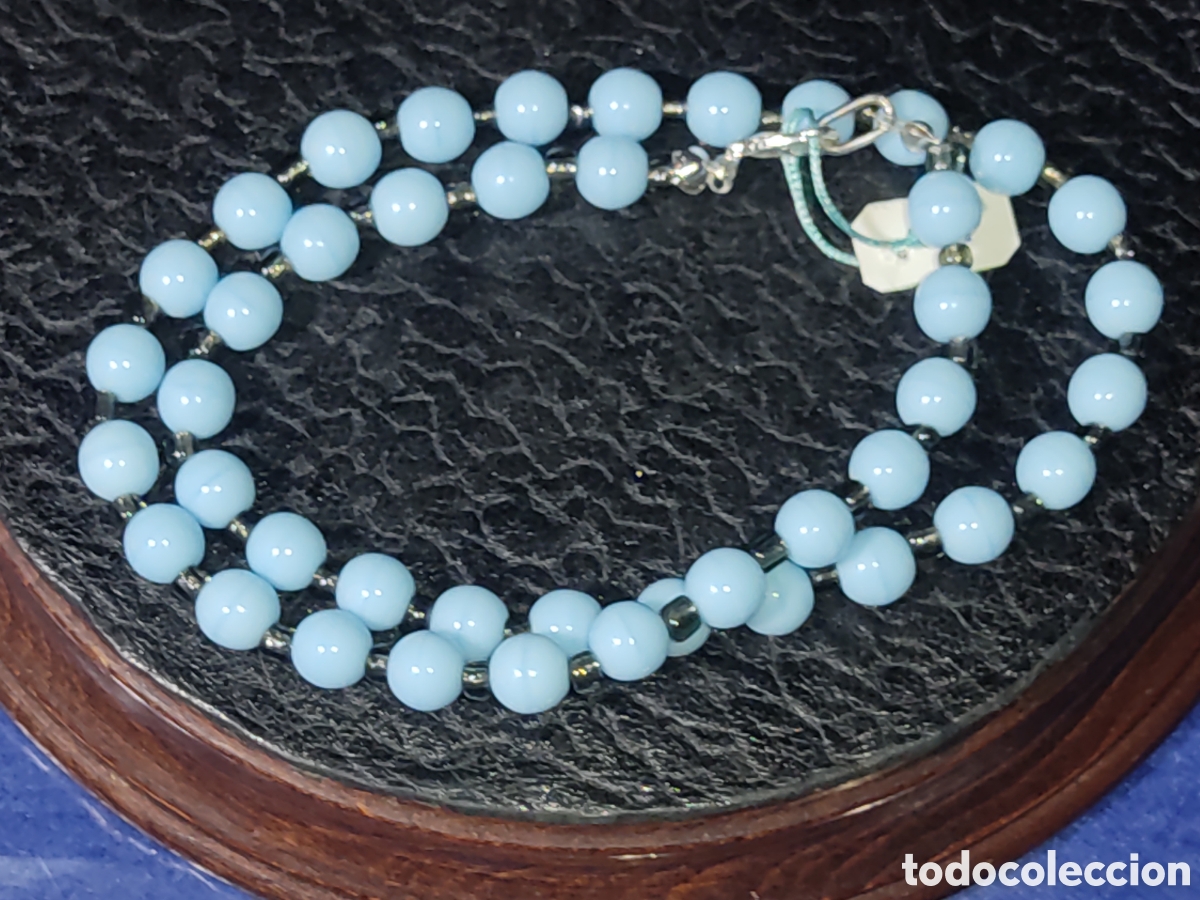 Joyeria: Collar de cristal de Murano azul celeste.*E* - Foto 4