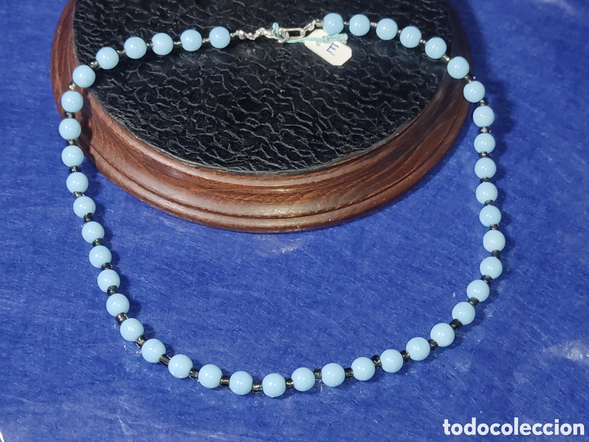 Joyeria: Collar de cristal de Murano azul celeste.*E* - Foto 1