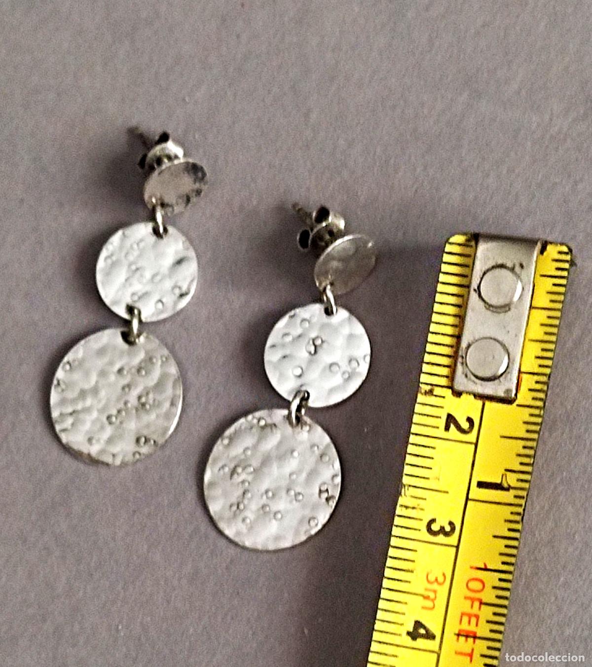 Joyeria: Pendientes de plata de ley, cierre de presi&oacute;n. - Foto 2