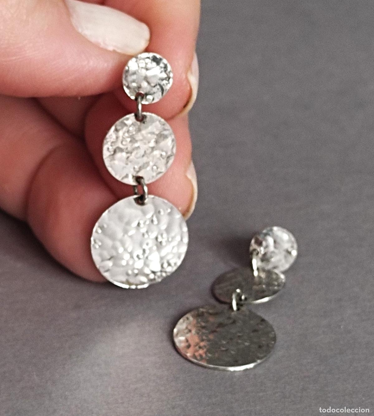 Joyeria: Pendientes de plata de ley, cierre de presi&oacute;n. - Foto 1