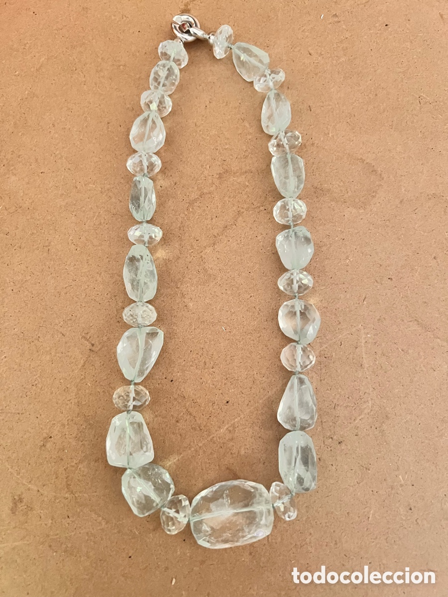 Joyeria: Collar aguamarina y plata de ley - Foto 6