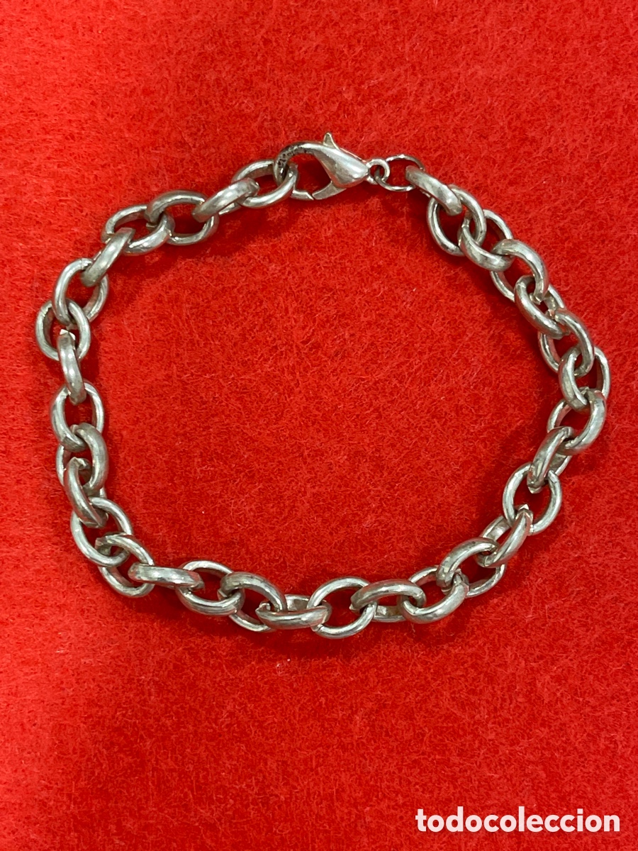 Joyeria: Pulsera de eslabones en plata de ley. - Foto 1