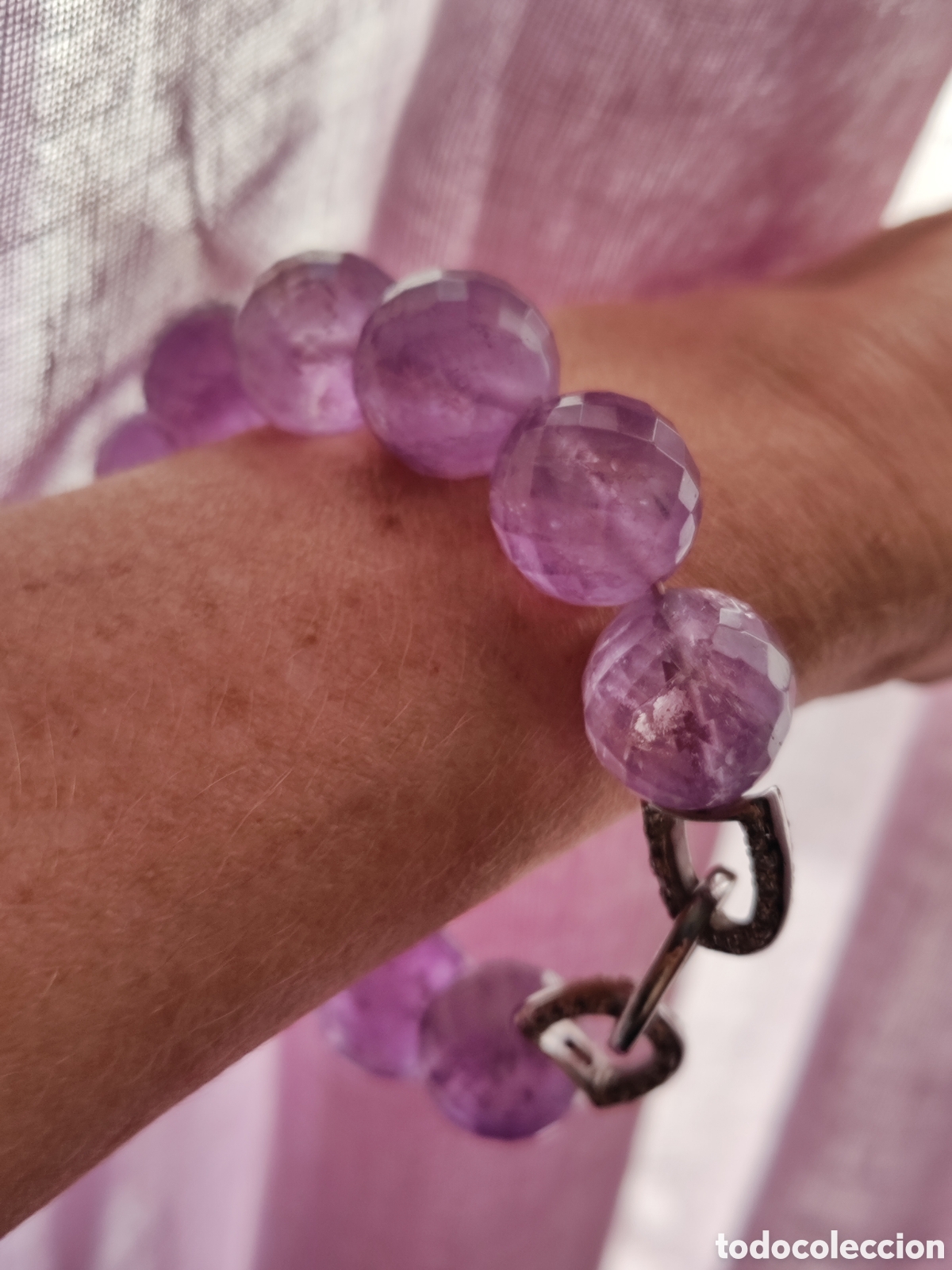 Joyeria: Pulsera de amatista con plata y circonitas - Foto 9