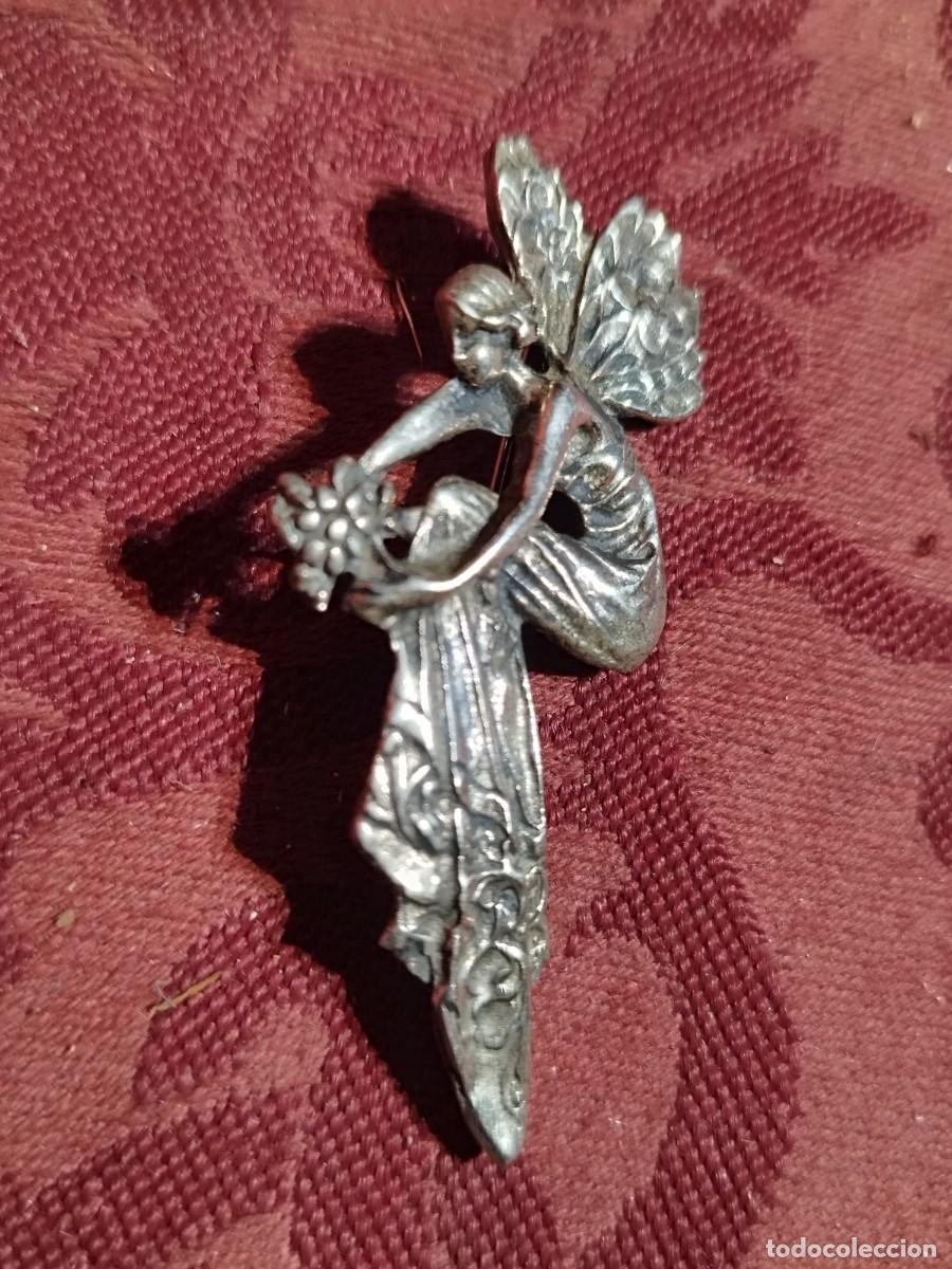 Joyeria: BROCHE MODERNISTA HADA DE PLATA - Foto 2