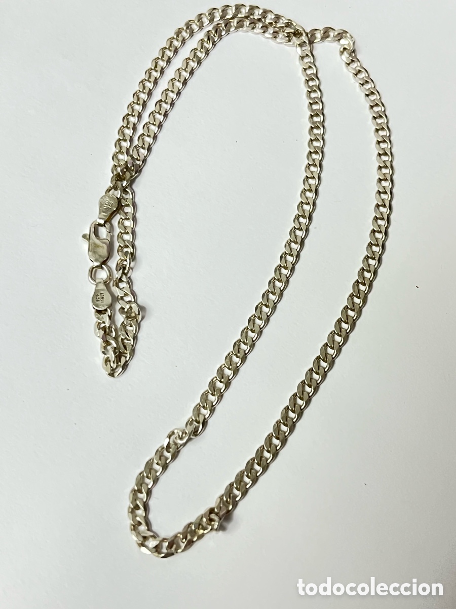 Joyeria: Cadena de plata barbada plana -51cm / CA121-3 - Foto 1