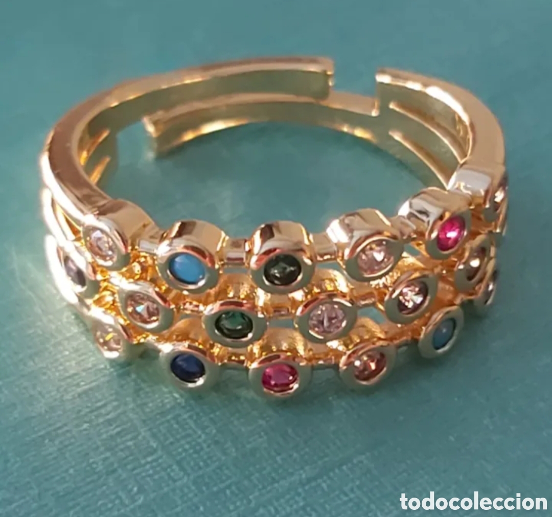 Joyeria: MAGN&Iacute;FICO ANILLO CON CIRCONITAS. REF S6 EOS ANILLOS 240624 - Foto 2
