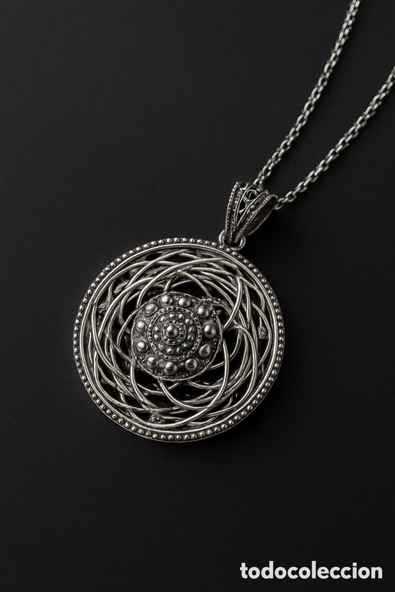Joyeria: Colgante de bot&oacute;n charro e - Foto 4