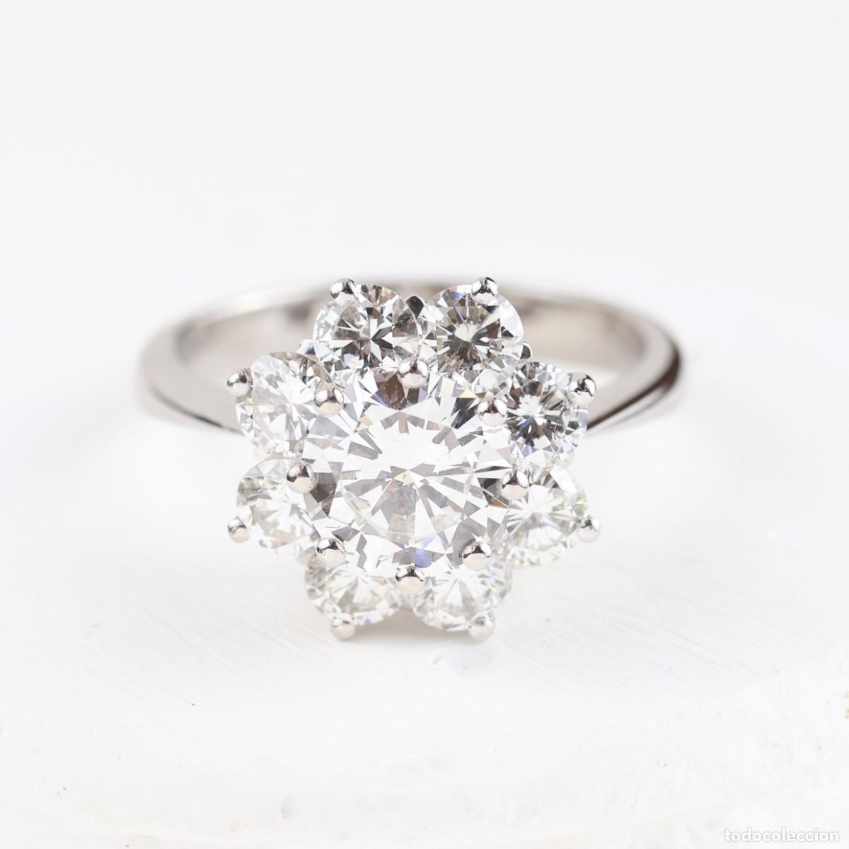 Joyeria: Anillo roseta vintage oro con diamantes - Foto 5