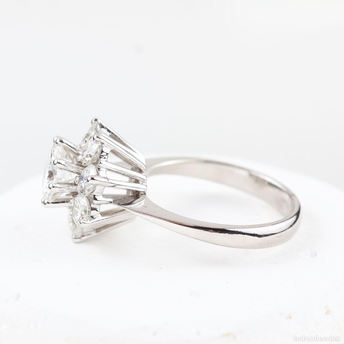 Joyeria: Anillo roseta vintage oro con diamantes - Foto 6