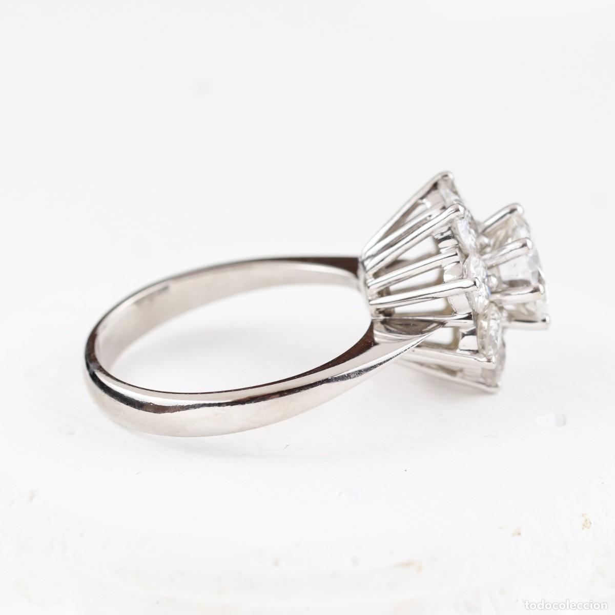 Joyeria: Anillo roseta vintage oro con diamantes - Foto 8