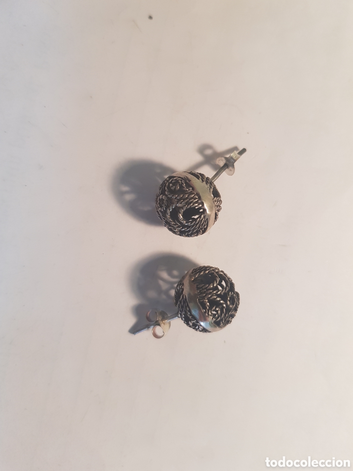 Joyeria: #1100 Pendientes plata de ley 925 1,2cm - Foto 1