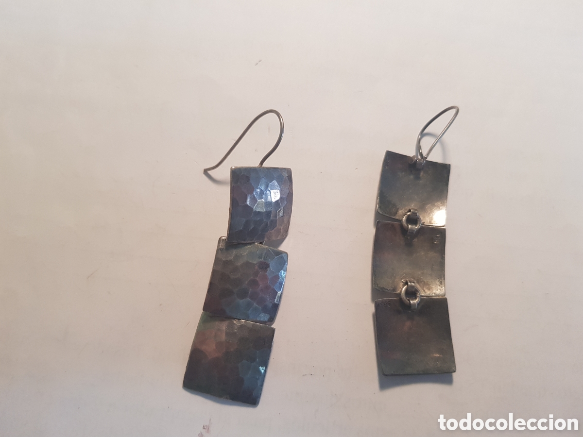 Joyeria: #1102 Pendientes plata de ley 925 5cm - Foto 1