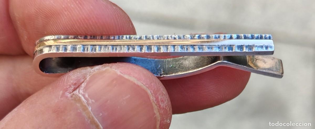 Joyeria: Pinza de Corbata en Plata y Oro Art Dec&oacute; - - Foto 1